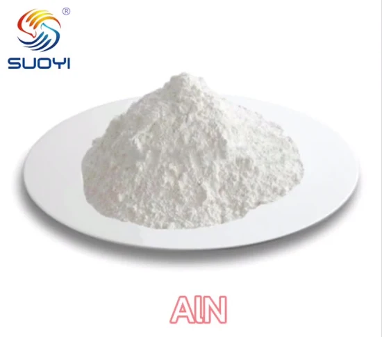 Polvo de nitruro de aluminio térmicamente conductor Micron Aln 5um 10um para cerámica técnica, sustratos térmicamente conductores